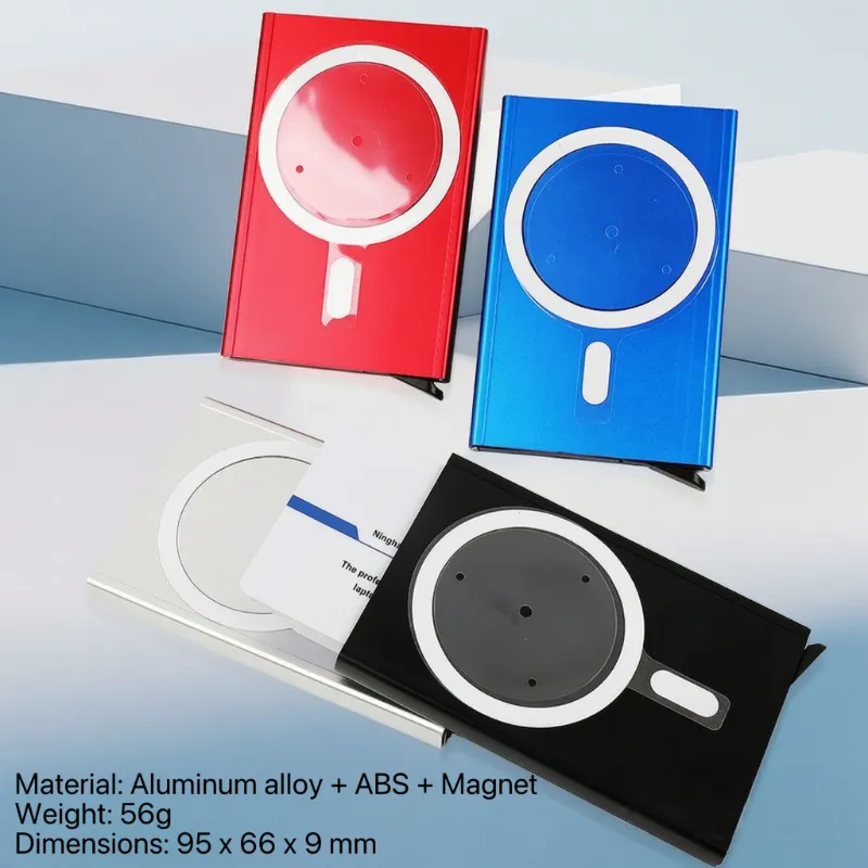 Magnét Aluminium Otomatis Pop-Up Card Holder