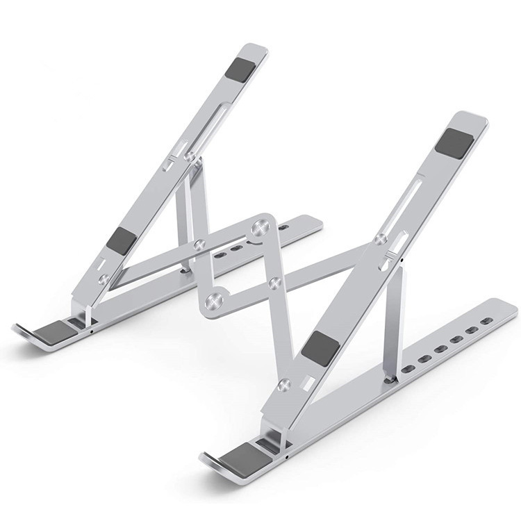 Multi-posisi adjustable Laptop Stand Foldable Aluminium Panyekel Komputer