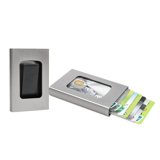 RFID Blacking Aman Pocket Wallet Aluminium Cash jeung Card Holder