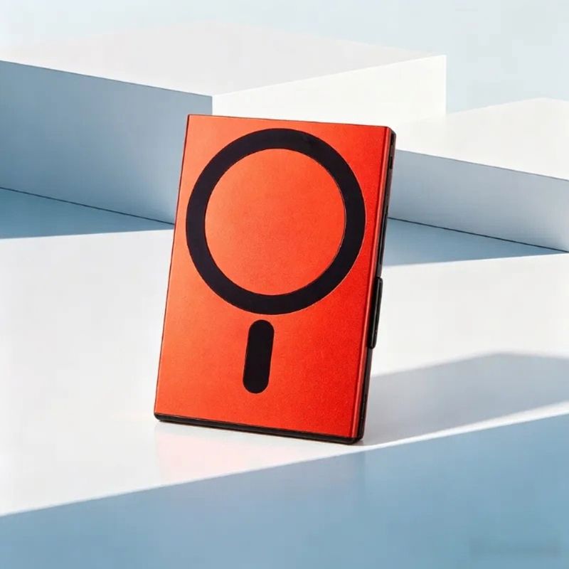 Ultra-ipis Aluminium Magnetic Otomatis Pop-Up Card Holder